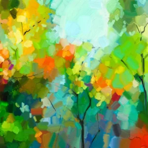 Satin Canvas Sample - Oil Painting