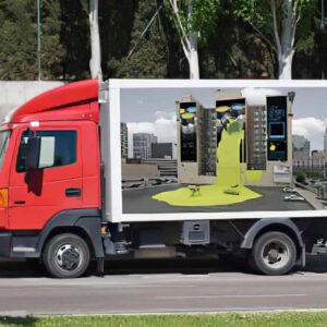 Adhesive Vinyl Print Sample - Truck Side Signage