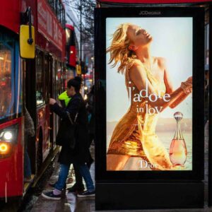 Backlit Duratrans Film Sample - Sign at Bus Stop