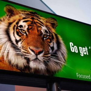 Backlit Duratrans Film Sample - Tiger Billboard