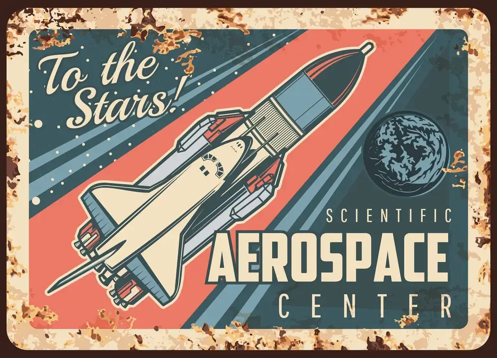 Sample of Aerospace Poster printed on Posterprintshop's Photo Economy Paper
