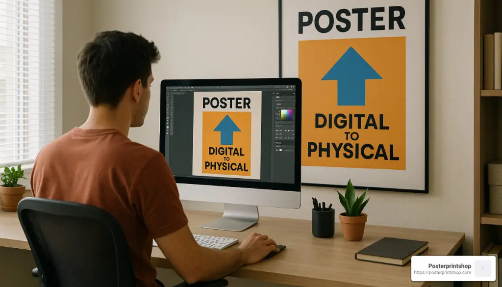 digital file to poster