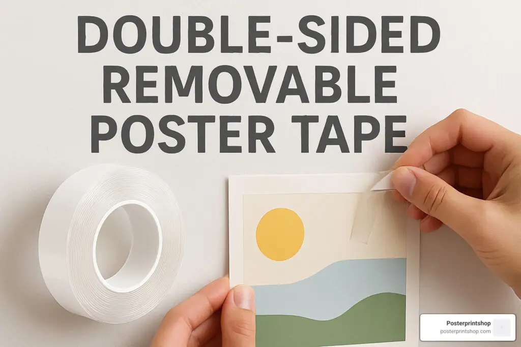double sided removable poster tape